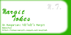 margit tokes business card